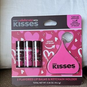 Hershey's Kisses Lip Balm Set with Keychain Holder